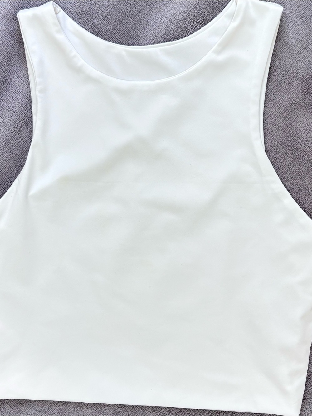 Classic White Scoop Tank Top - Clean, Versatile Staple